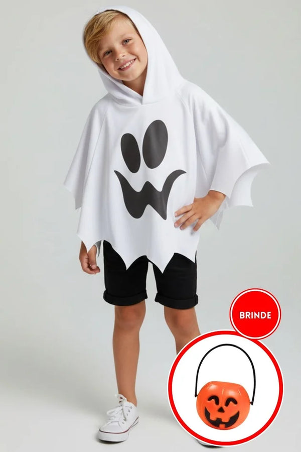 Fantasia Capa Fantasma Halloween
