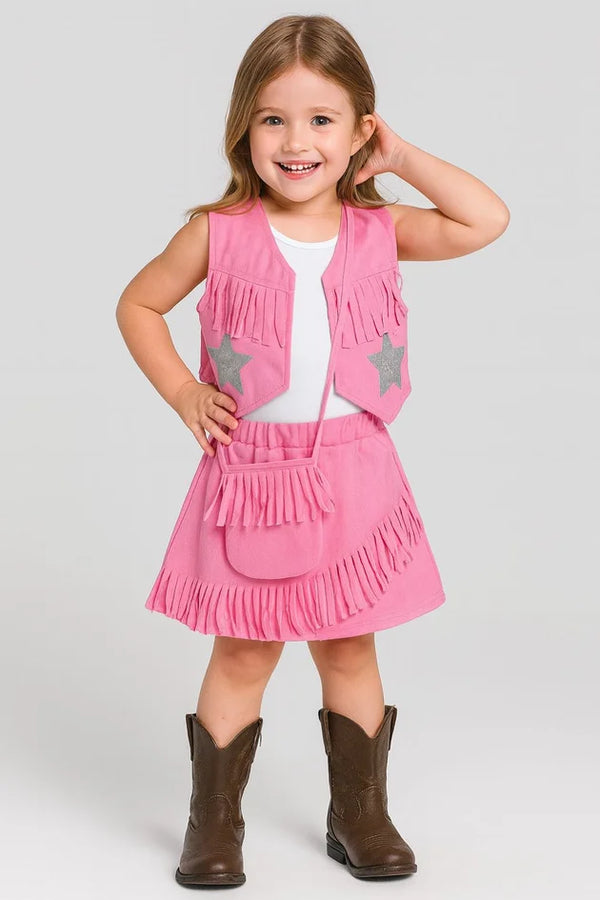 Conjunto Fantasia CowGirl + Bolsa