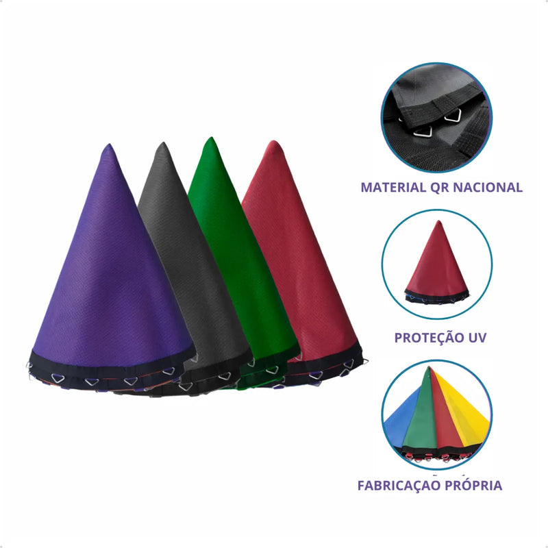 Kit Parquinho Cama Elástica Pula Pula 2,30m + Escorregador + Gangorra