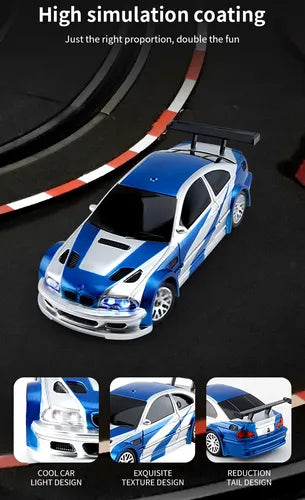Carrinho Controle Remoto Mini Rc Drift 1:43 Esportivo