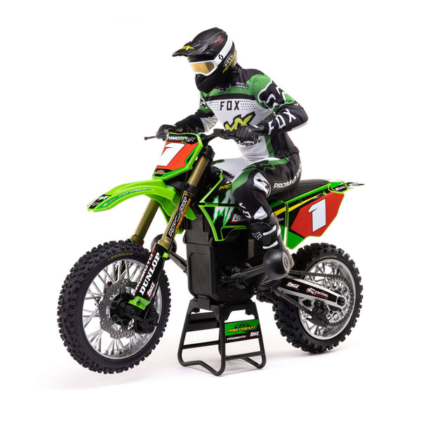 RC Motorcycle Promoto-MX 1/4 Motorcycle Ready-To-Run Combo Inclui bateria e carregador Pro Circuit