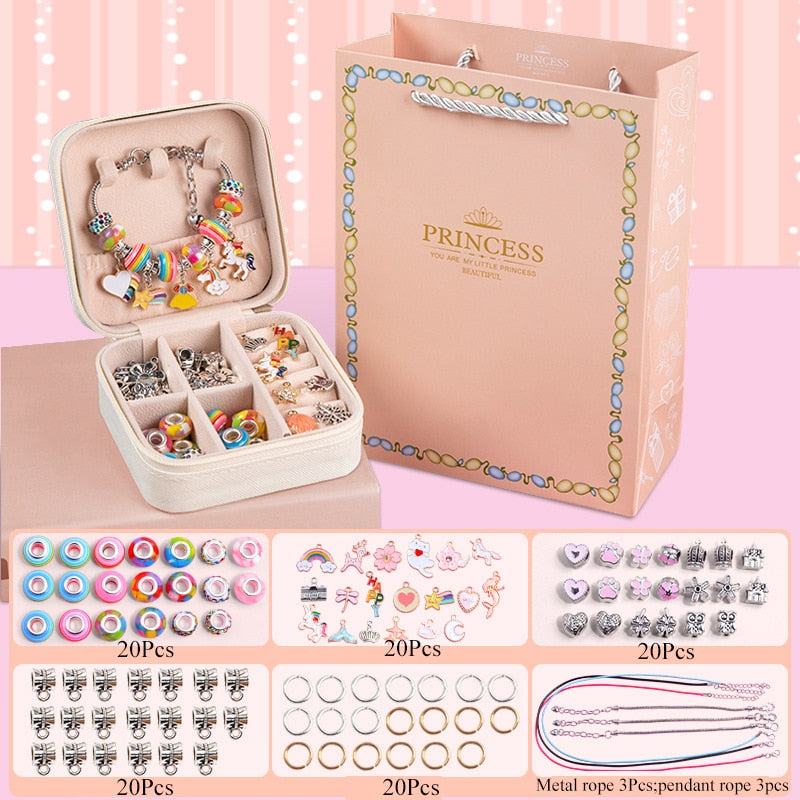 Pulseira Berloque Personalizável - Pulseiras + Porta Jóias de Brinde