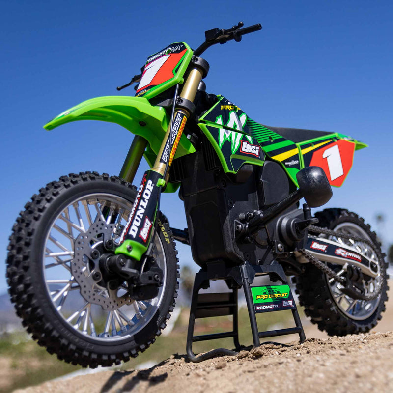 RC Motorcycle Promoto-MX 1/4 Motorcycle Ready-To-Run Combo Inclui bateria e carregador Pro Circuit