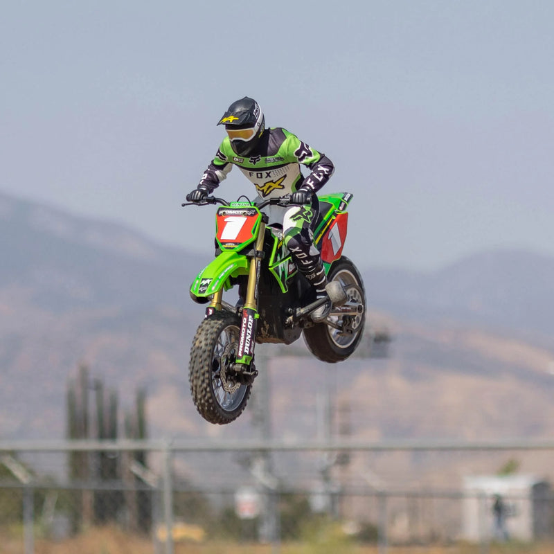 RC Motorcycle Promoto-MX 1/4 Motorcycle Ready-To-Run Combo Inclui bateria e carregador Pro Circuit
