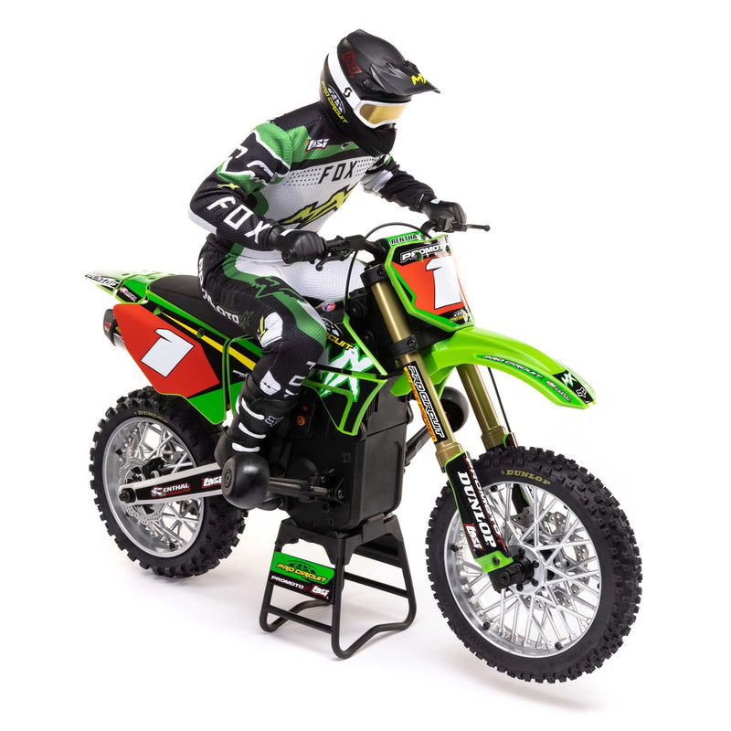 RC Motorcycle Promoto-MX 1/4 Motorcycle Ready-To-Run Combo Inclui bateria e carregador Pro Circuit